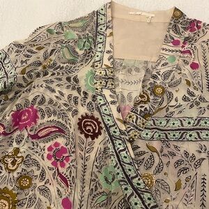 Anthropologie Floreat Embroidered Blouse. Size Small.